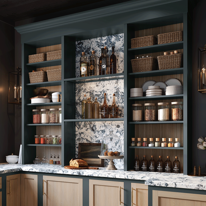 Walk-in closet in bedroom