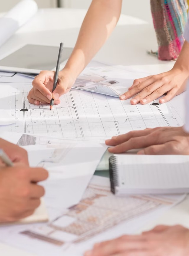 shoes on patterned tile 