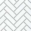 Impact White Herringbone Mosaic