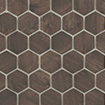 Echo Brown 2 inch Hex Mosaic