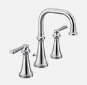Colinet Chrome Two-Handle High Arc Moen Bath Faucet