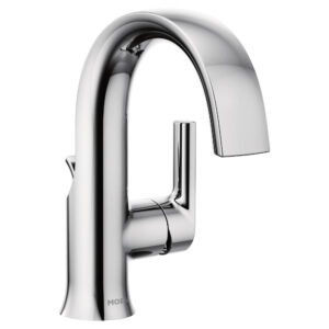 Doux Chrome One-Handle High Arc/Profile Moen Bath Faucet